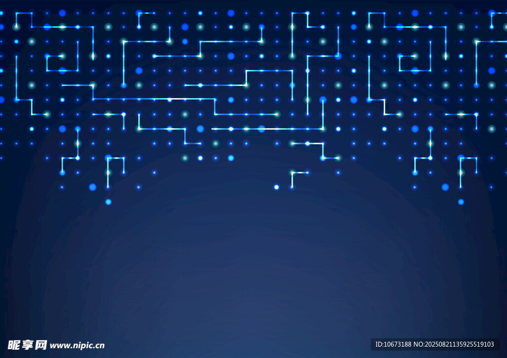 蓝色数字科技背景图案