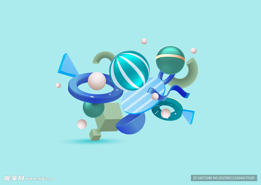 太空探索元素插画