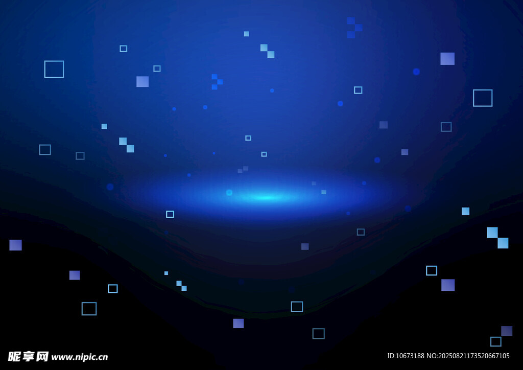梦幻蓝色星空背景图
