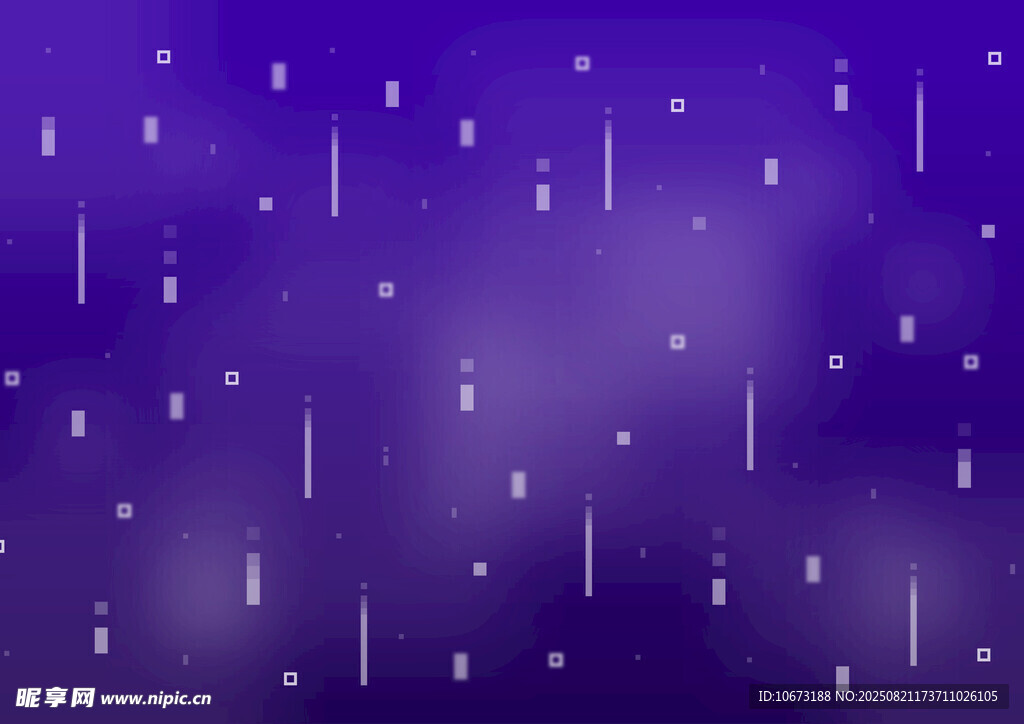 紫色背景下的雨滴景象