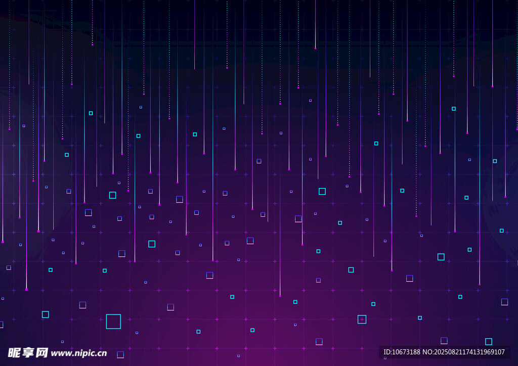 梦幻紫色雨滴背景图