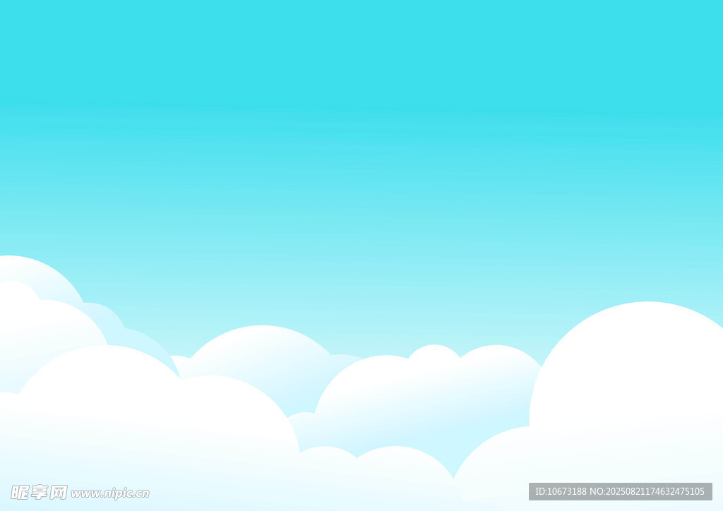 蓝天白云背景图