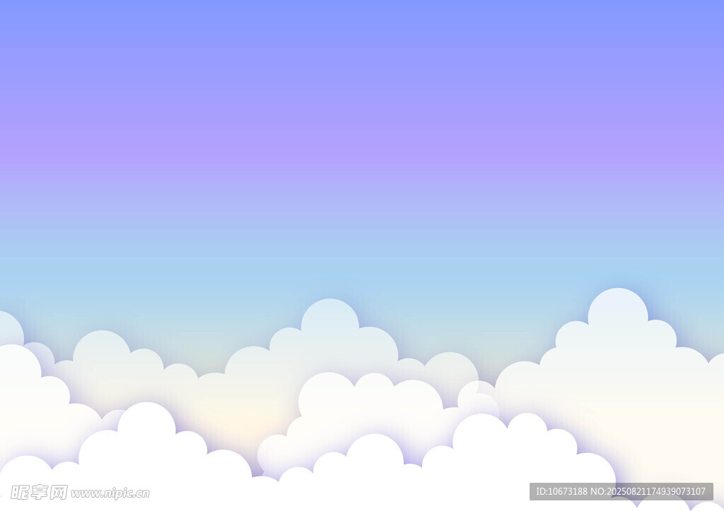 梦幻云端天空背景图
