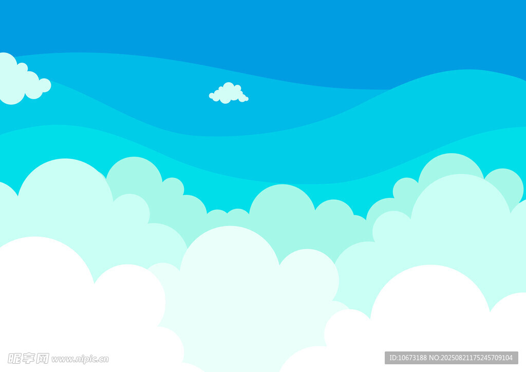 蓝天白云梦幻天空景象