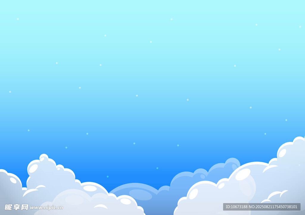 蓝天白云背景图