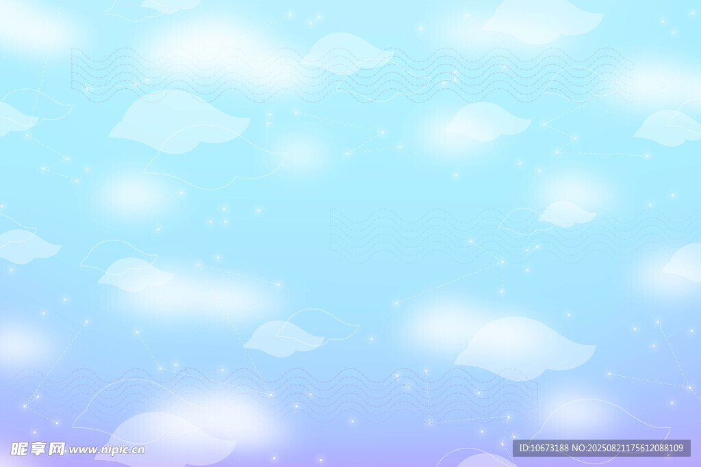梦幻蓝紫渐变天空背景