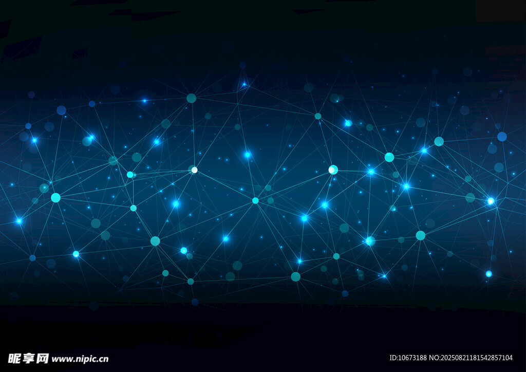 梦幻蓝色星空背景图