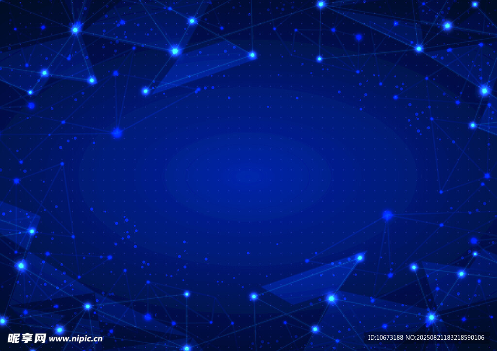 梦幻蓝色星空背景图