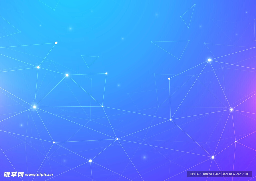 梦幻渐变星空几何背景图
