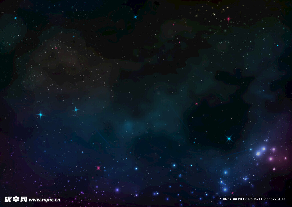 梦幻深邃星空图景