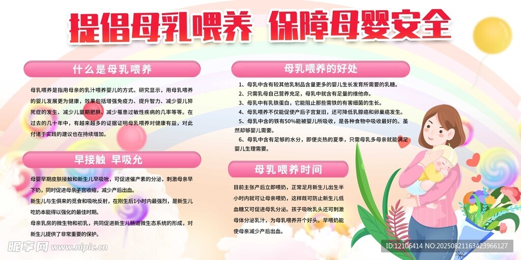 母乳喂养宣传栏展板