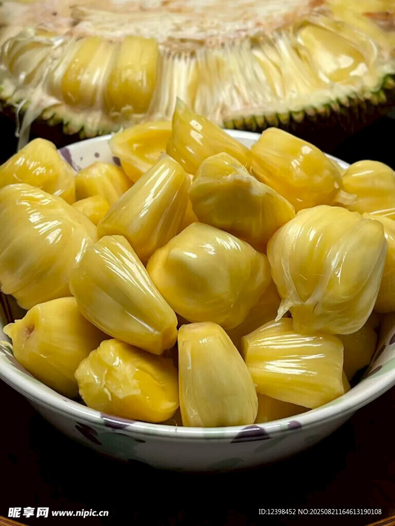 碗中美味菠萝蜜果肉