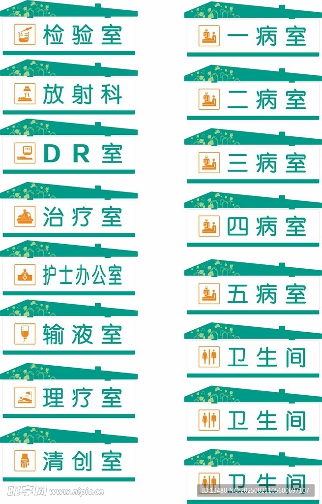 医院科室牌