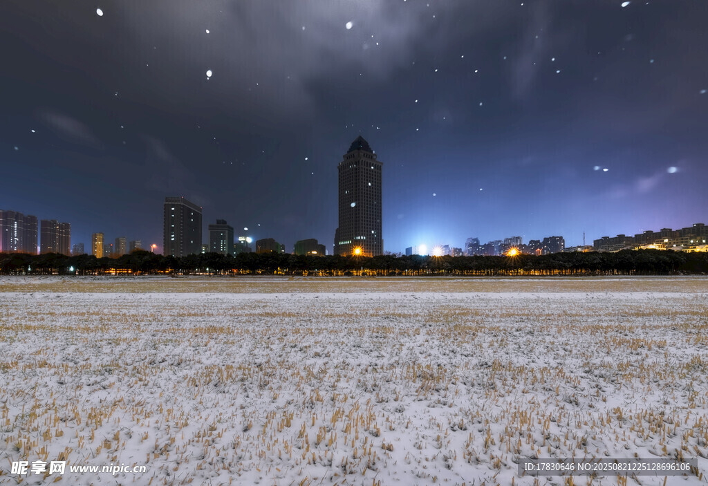 雪后城市风光