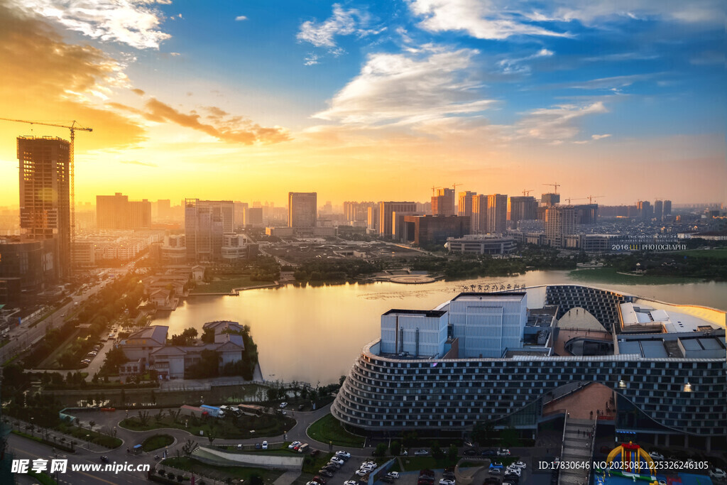 聚龙湖夕阳