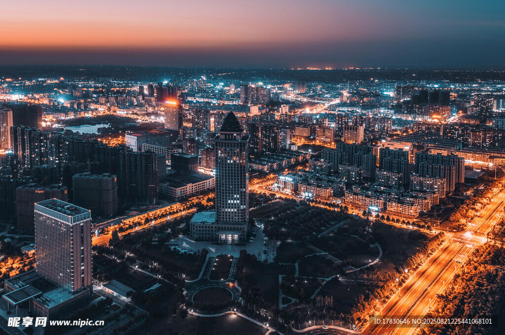 江苏盐城城市夜景