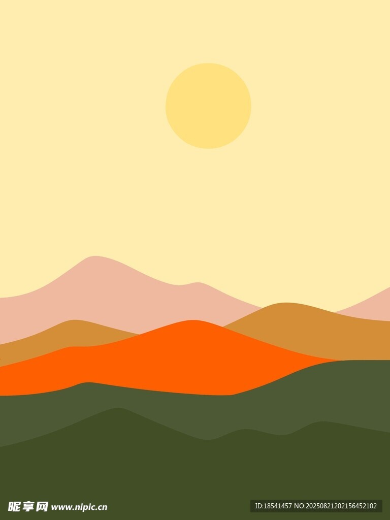 山景插图