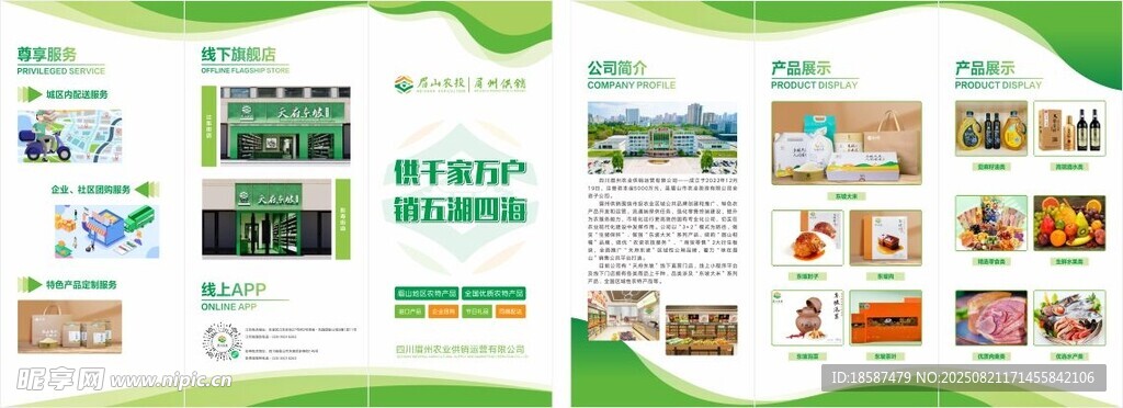 绿色清新网页设计模板展示
