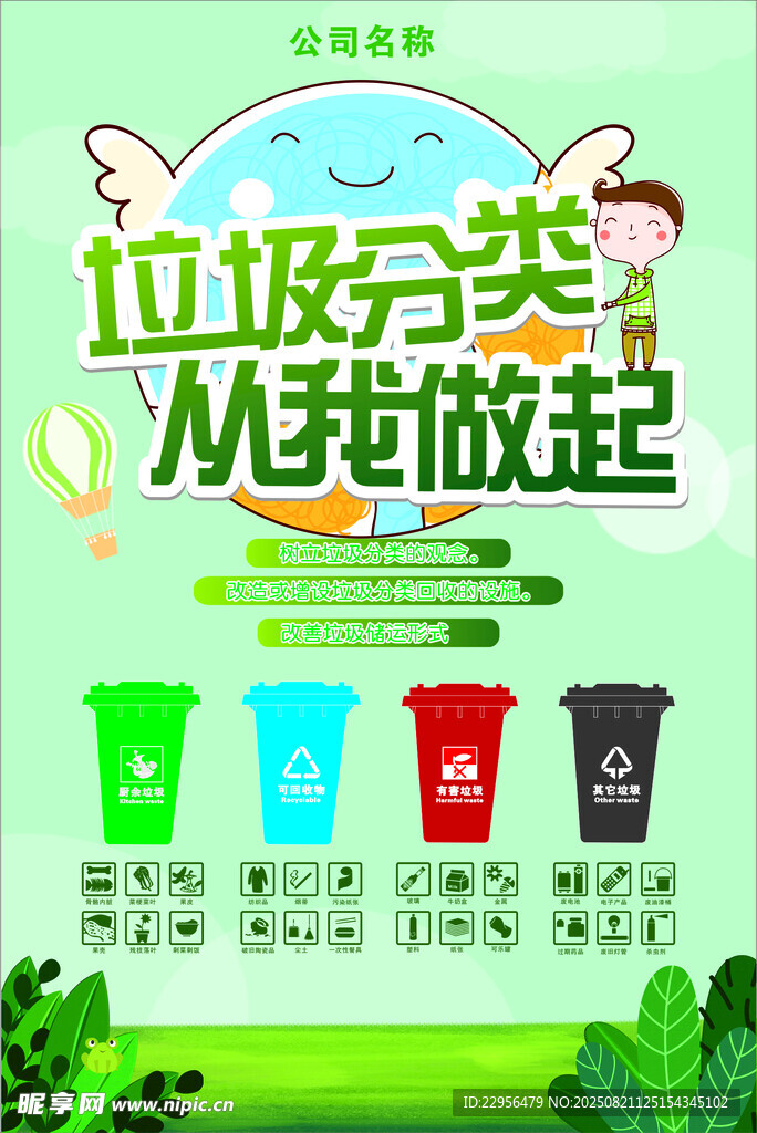 垃圾分类宣传海报