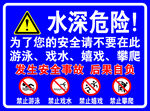 水深危险警示牌