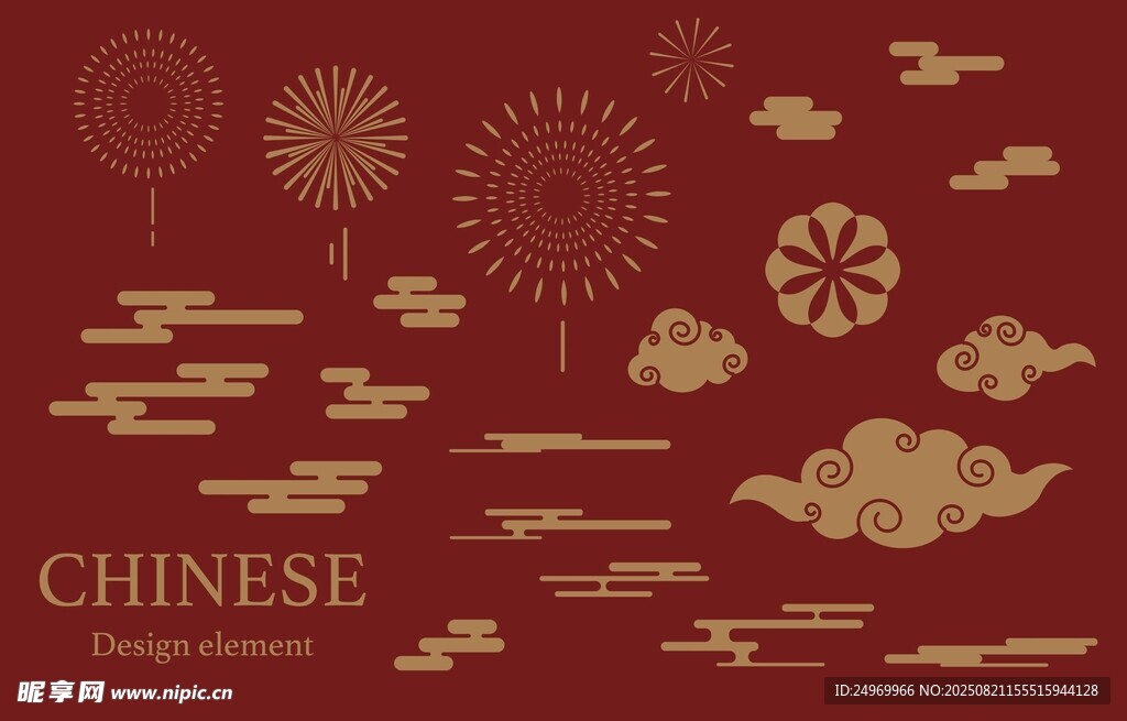 中式传统元素图案设计