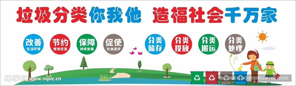 垃圾分类 造福社会
