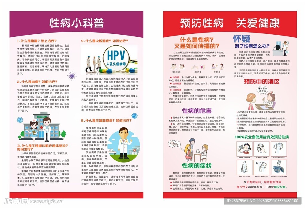预防性病小科普