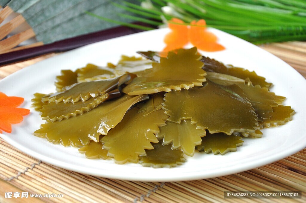 美味海带片摆盘精致