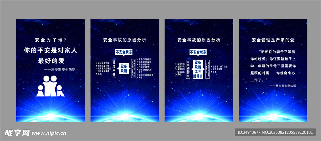 蓝色科技风展示牌