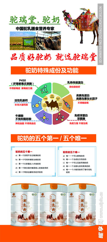 驼奶粉宣传