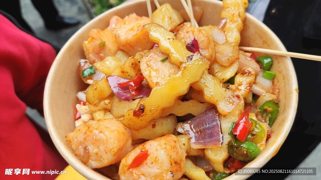 美味串串香多彩食材组合