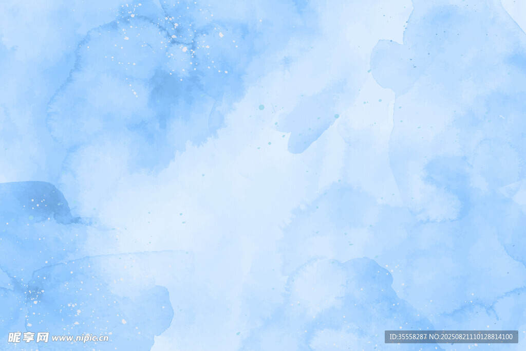 淡蓝色水彩背景纹理