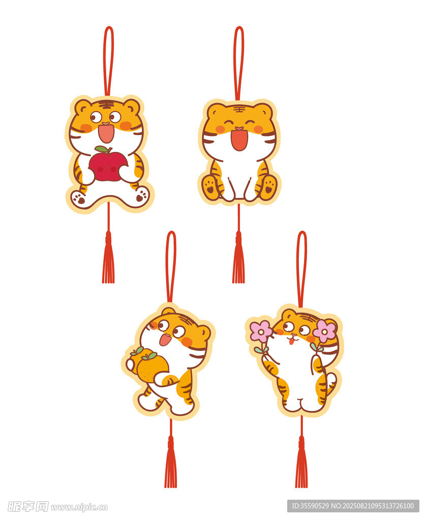 可爱兔子挂饰喜庆又萌趣