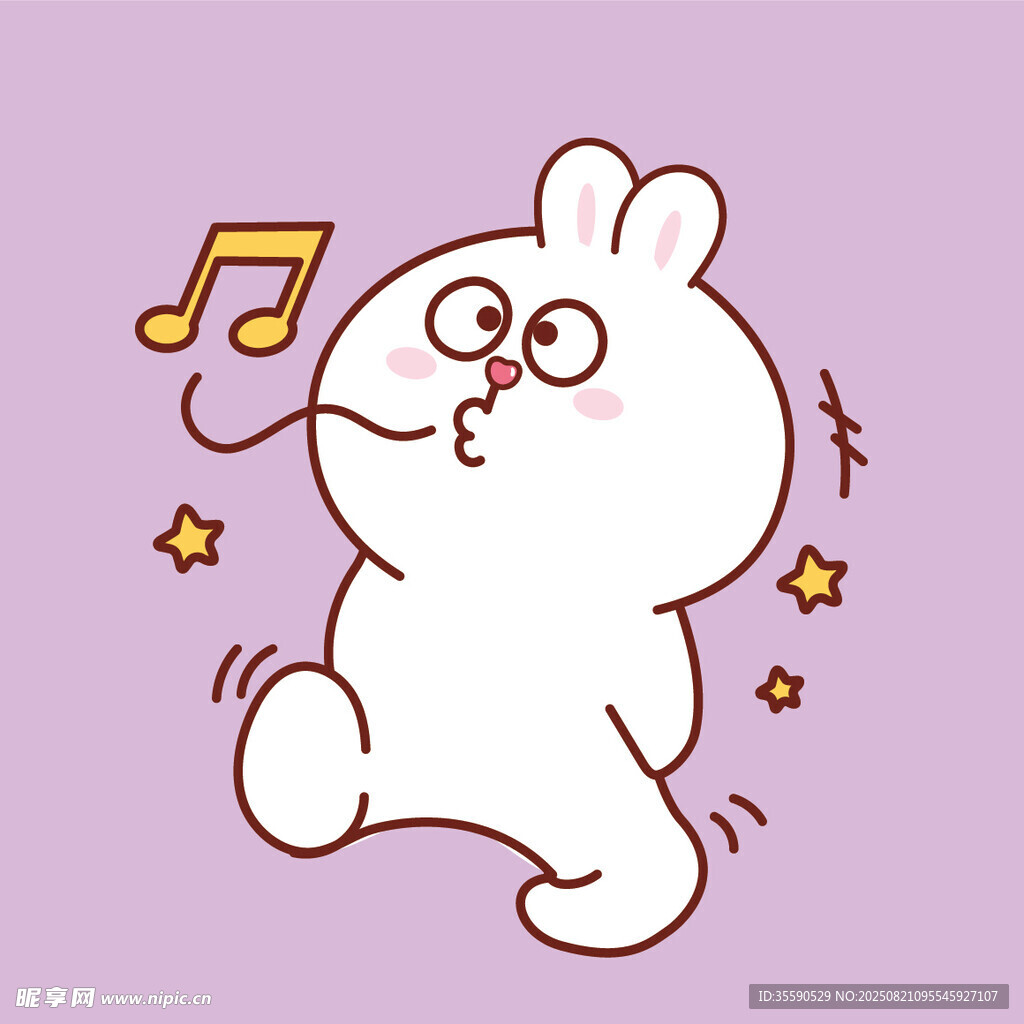 听歌的可爱小兔