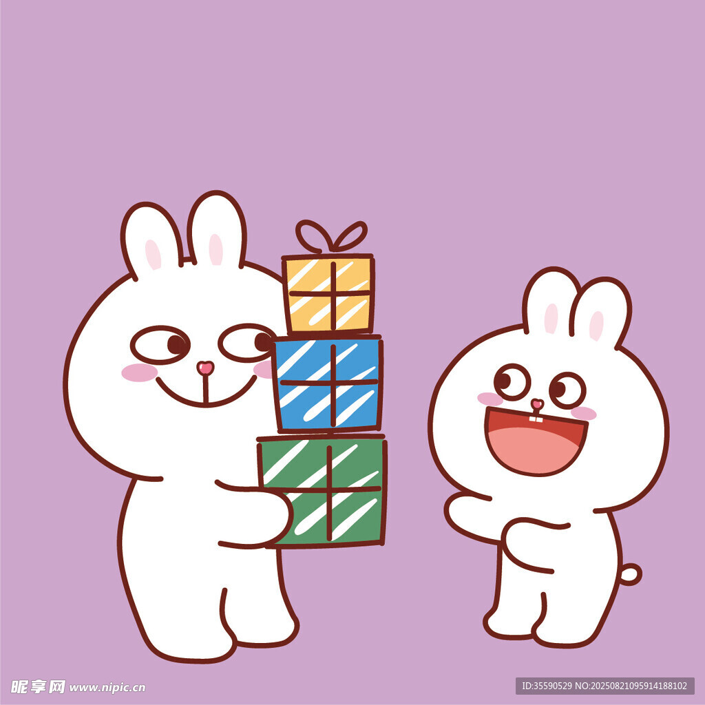 兔子送礼物