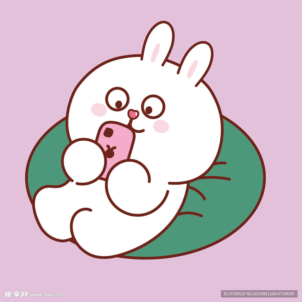 可爱白兔躺卧吃胡萝卜