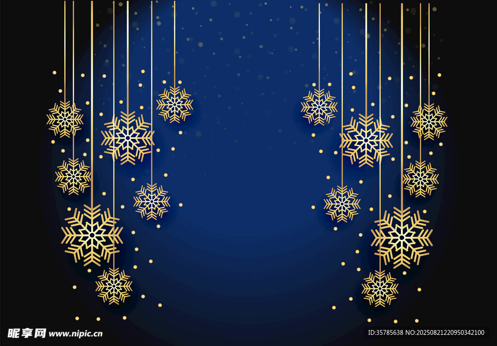 金色雪花