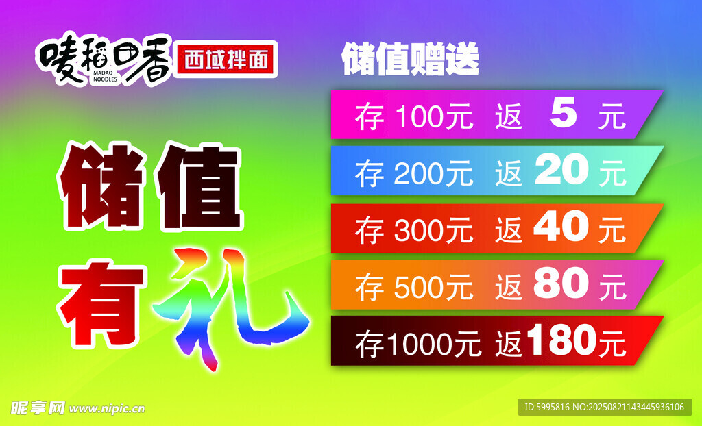 储值优惠活动海报