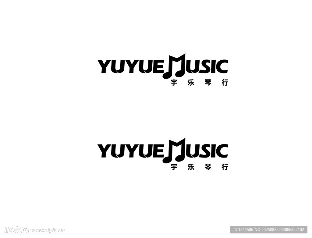 愉悦音乐标志设计