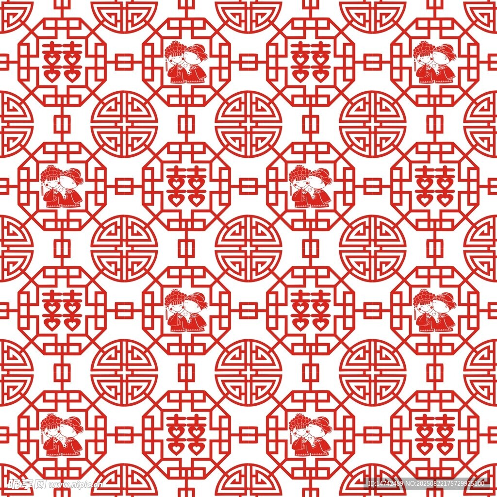 喜字背景
