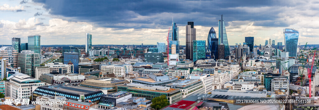 繁华都市天际线景观