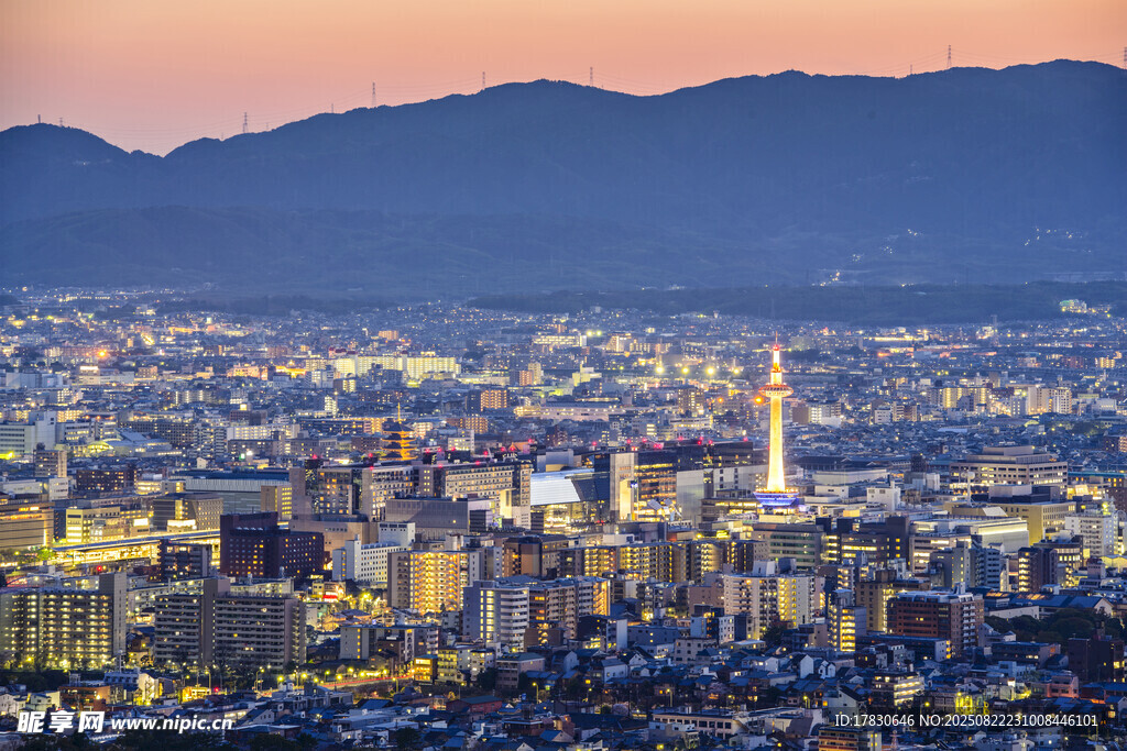 东京璀璨夜景俯瞰图