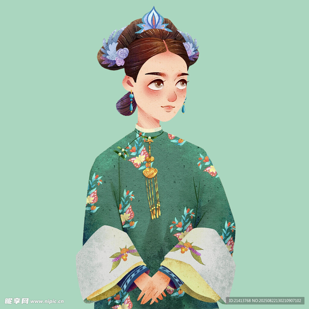 古典旗袍女子优雅形象