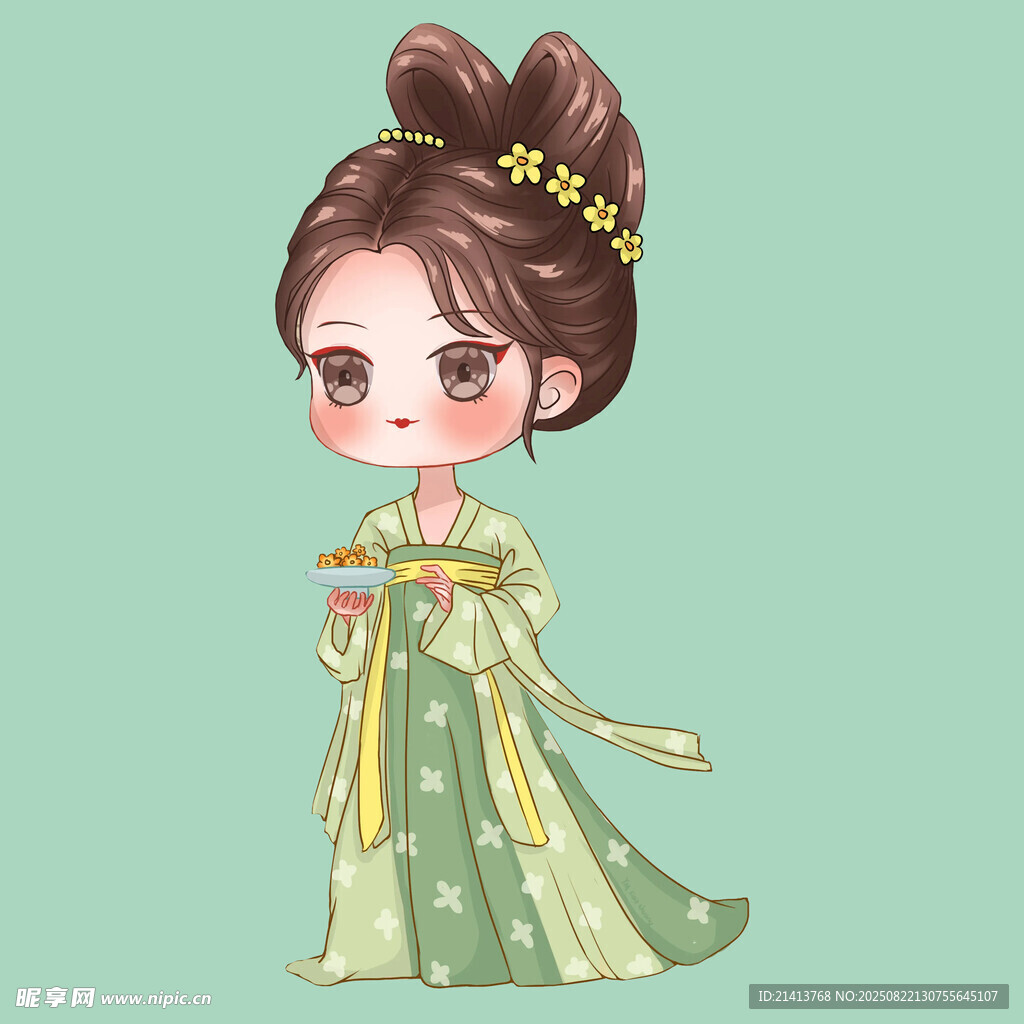 古风可爱汉服少女形象