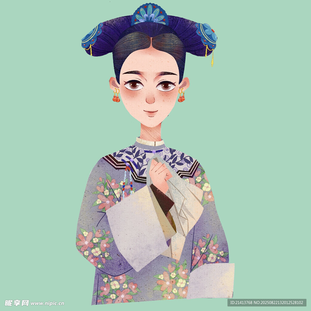 古风旗袍女子优雅形象