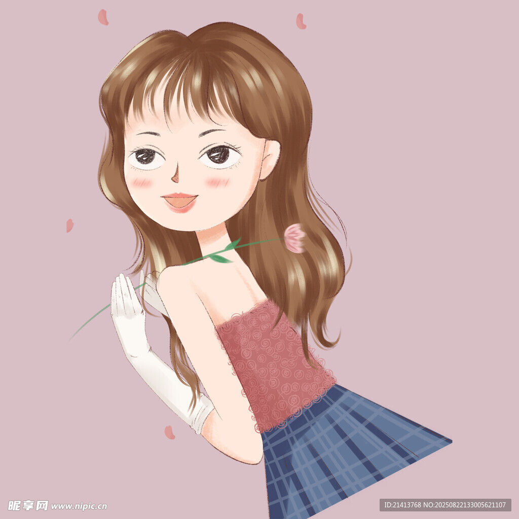 可爱少女甜美转身瞬间