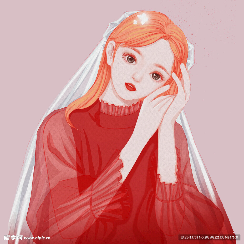 红发新娘的温柔瞬间