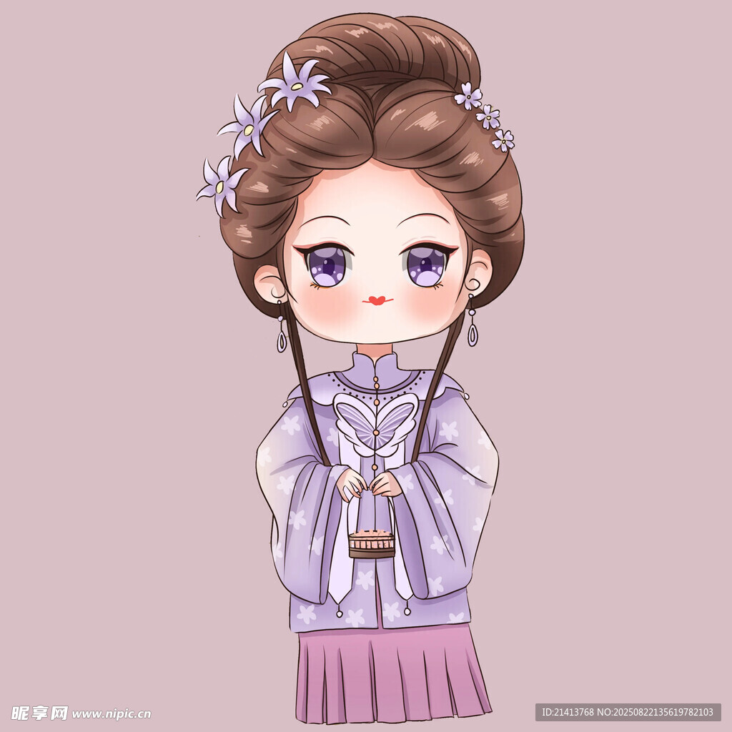 古风可爱汉服少女形象