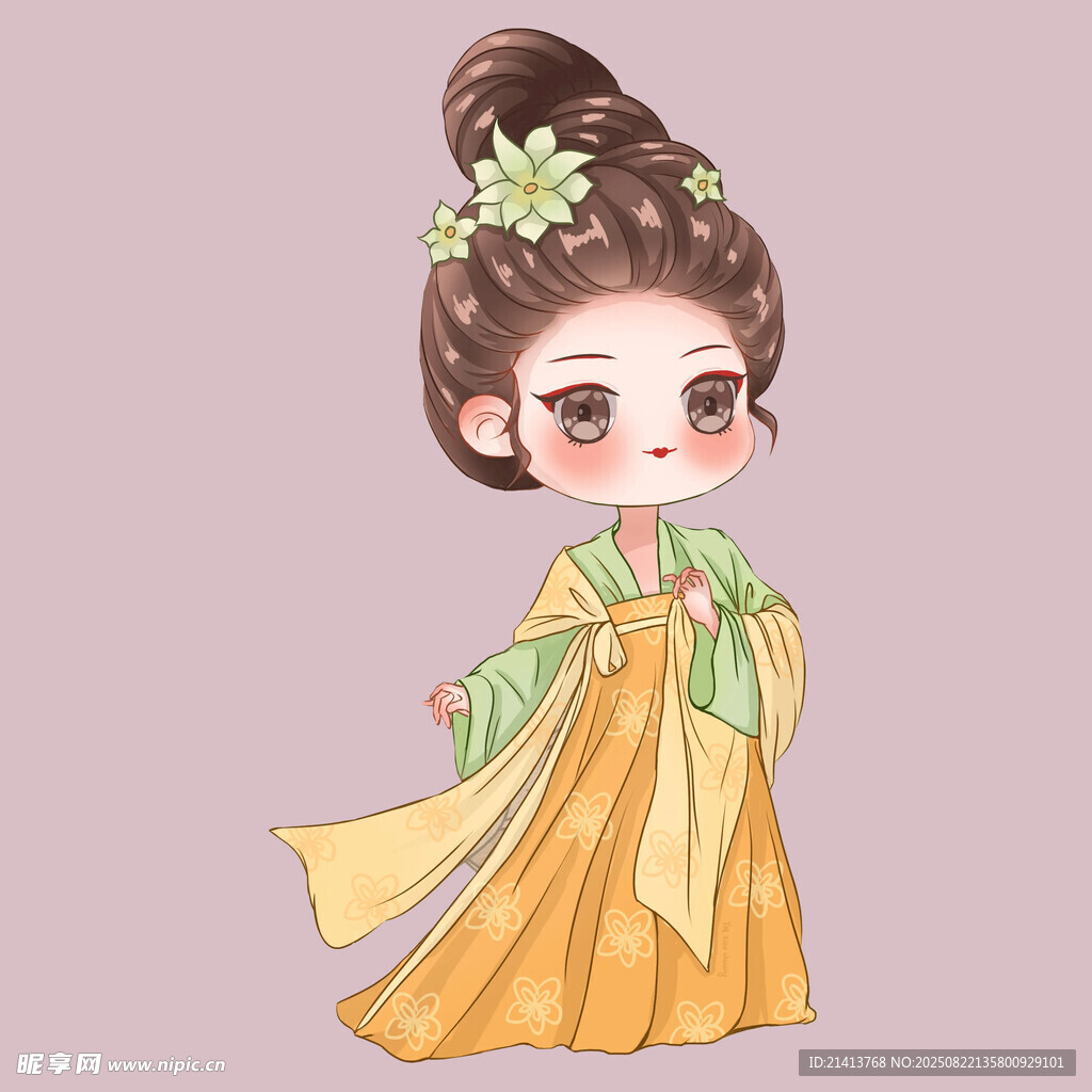 古风可爱汉服小女孩