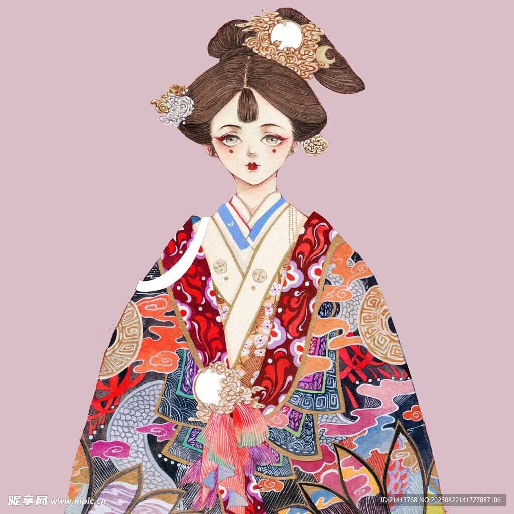 古风和服女子 典雅之韵